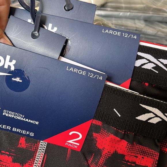 X2 Reebok 2pk performance boxer briefs Large (12-14) - Picture 5 of 5